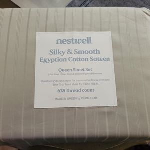 Nestwell Queen Egyptian Sheet Set- New In Package